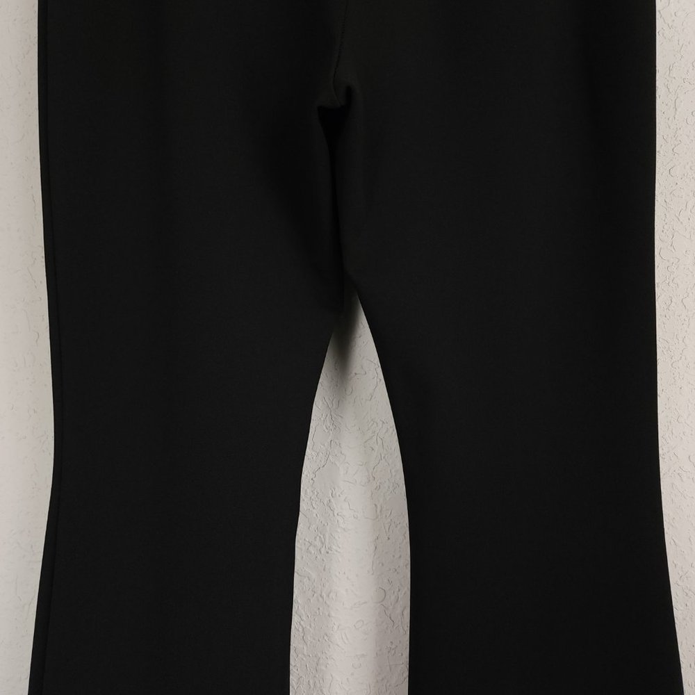 ASOS Design 10 Petite Black High Rise Slim Kick Flare Slim Fit Suit Pants - Picture 8 of 10
